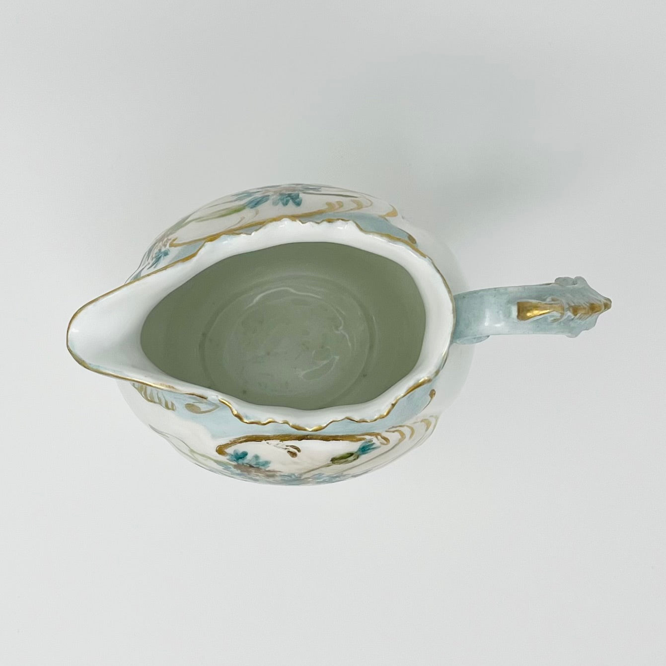 Limoges A L France Hand Painted Porcelain Pitcher