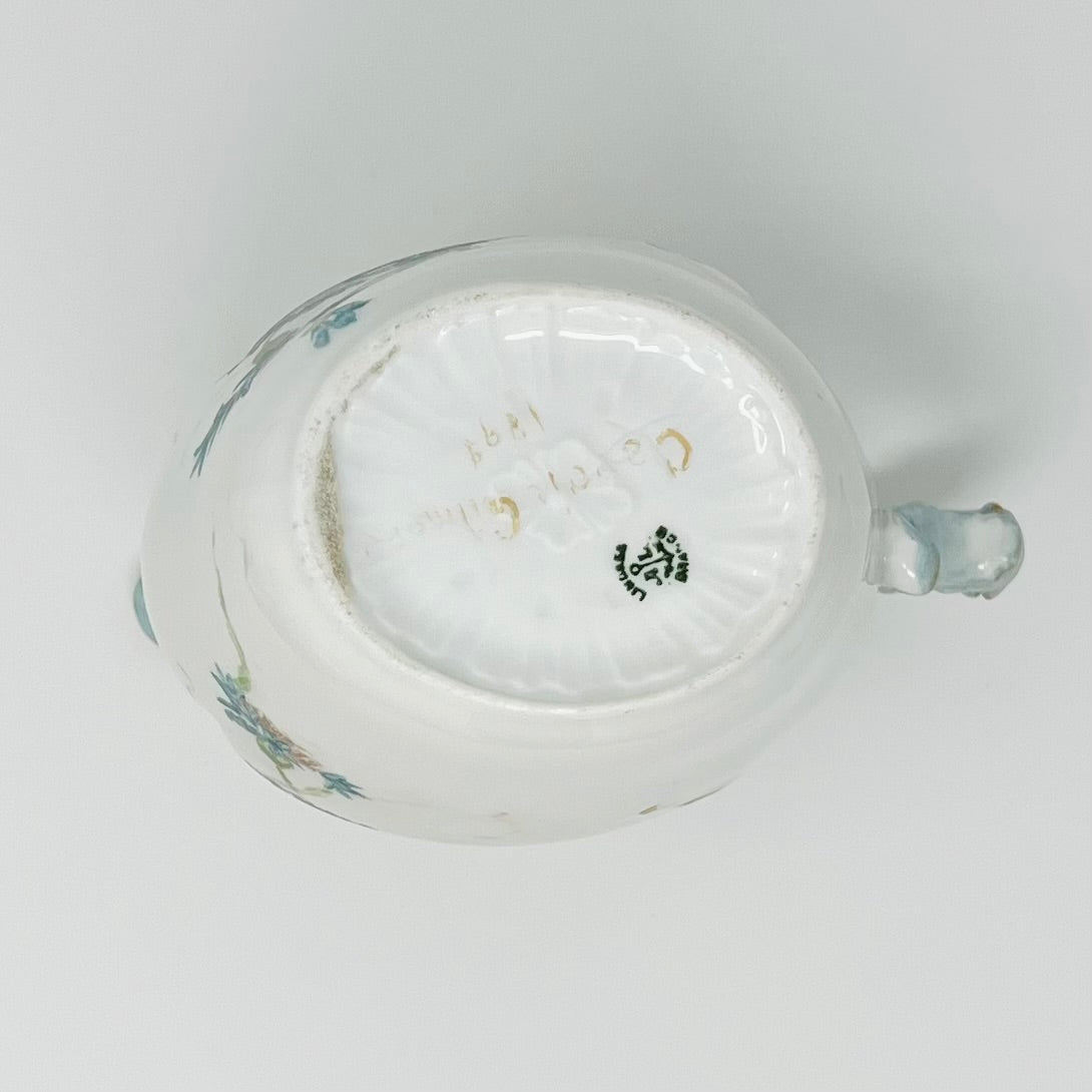 Limoges A L France Hand Painted Porcelain Pitcher