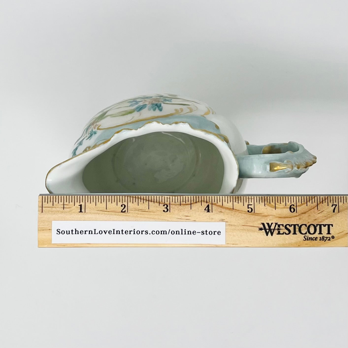 Limoges A L France Hand Painted Porcelain Pitcher