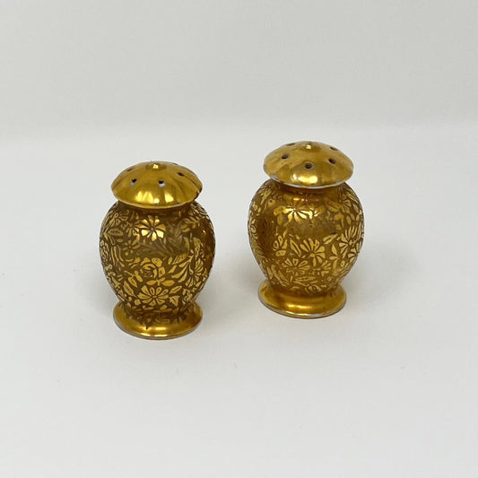 Gold Porcelain Salt & Pepper Shakers - Southern Love Interiors