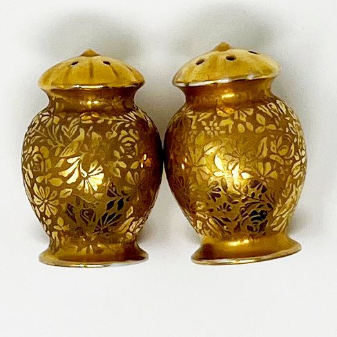 Gold Porcelain Salt & Pepper Shakers - Southern Love Interiors