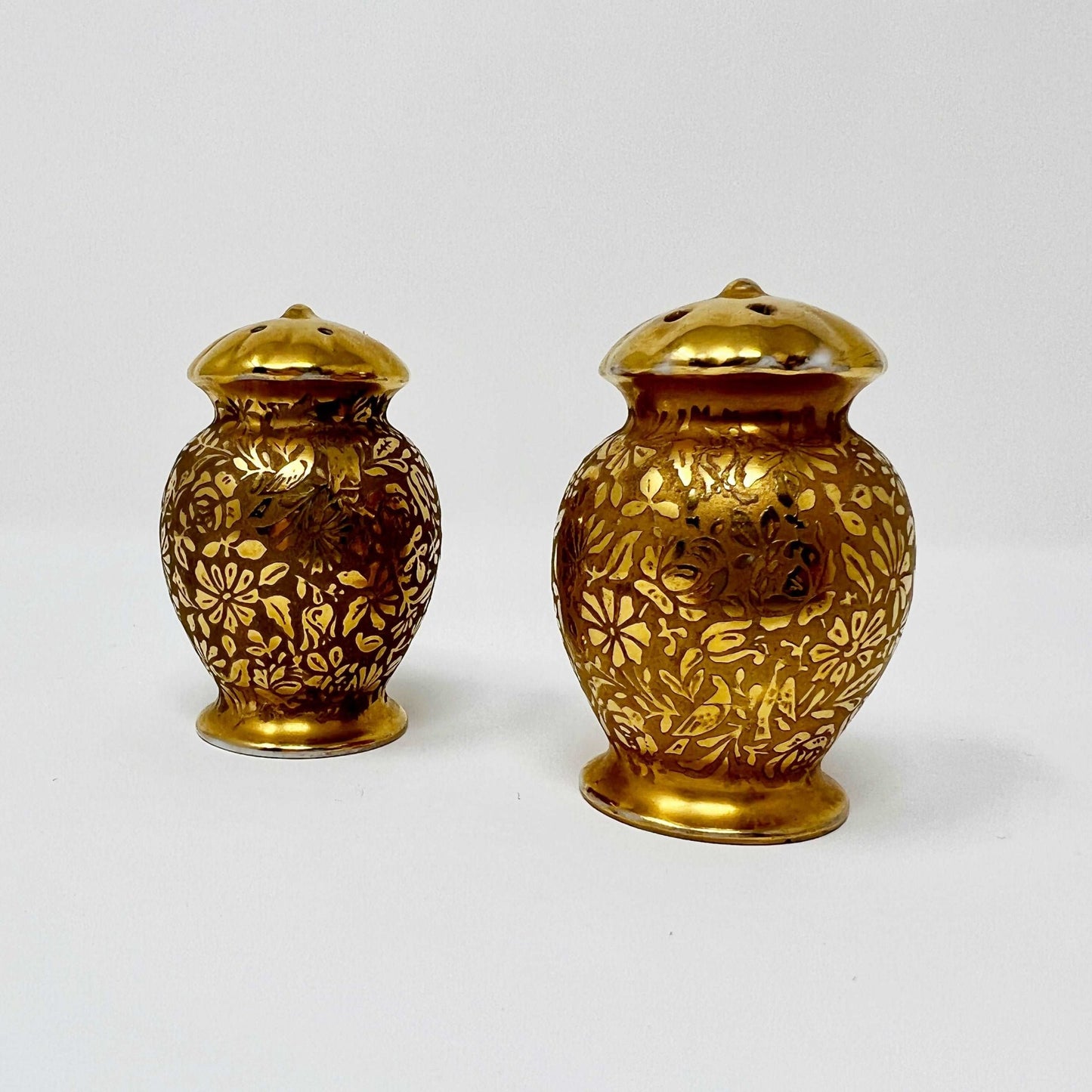 Gold Porcelain Salt & Pepper Shakers - Southern Love Interiors