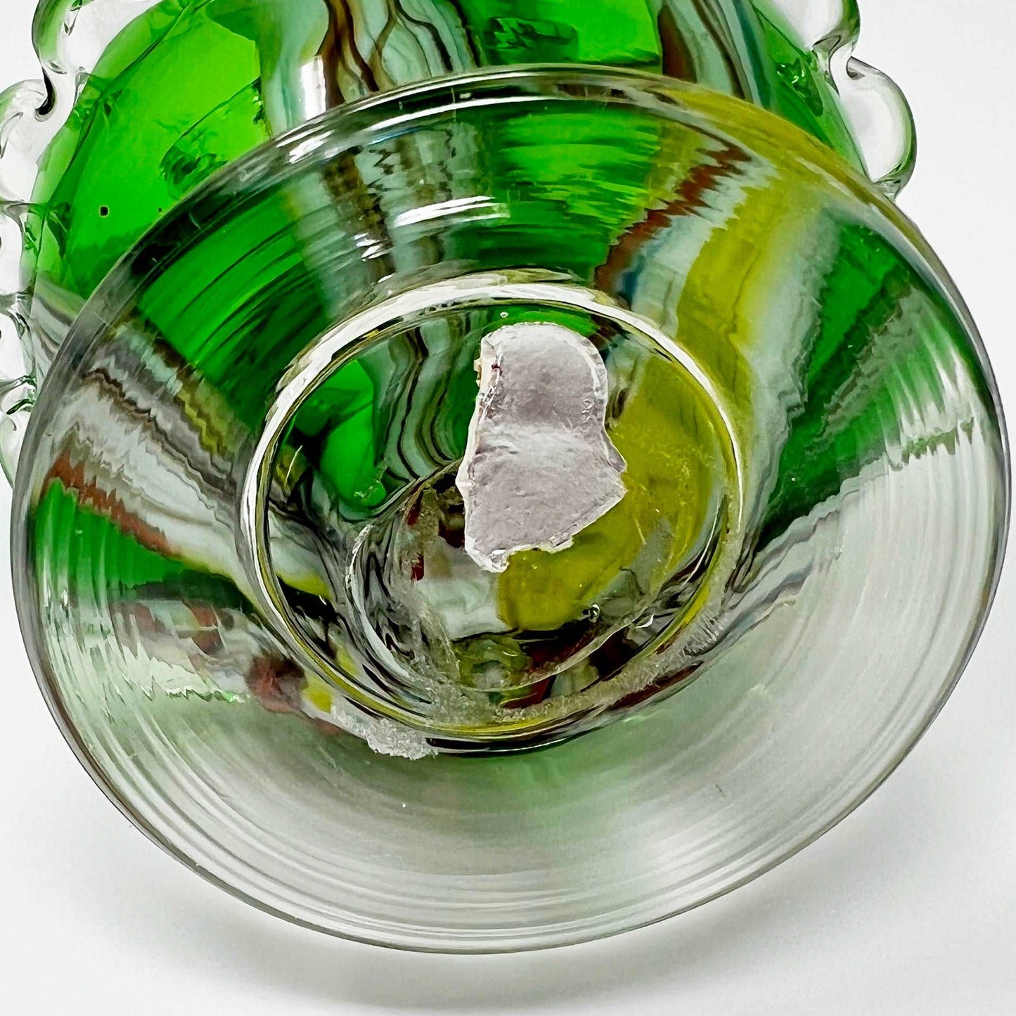 Green Pitcher Blown Glass Murano Style - Southern Love Interiors