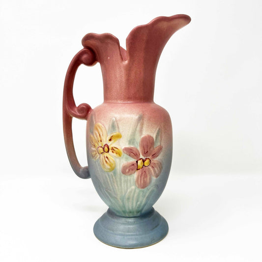 Hull Pottery Iris Ewer Pitcher - Southern Love Interiors