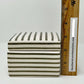 J. Crew Medium Grey Striped Ceramic Trinket Jewelry Box - Southern Love Interiors