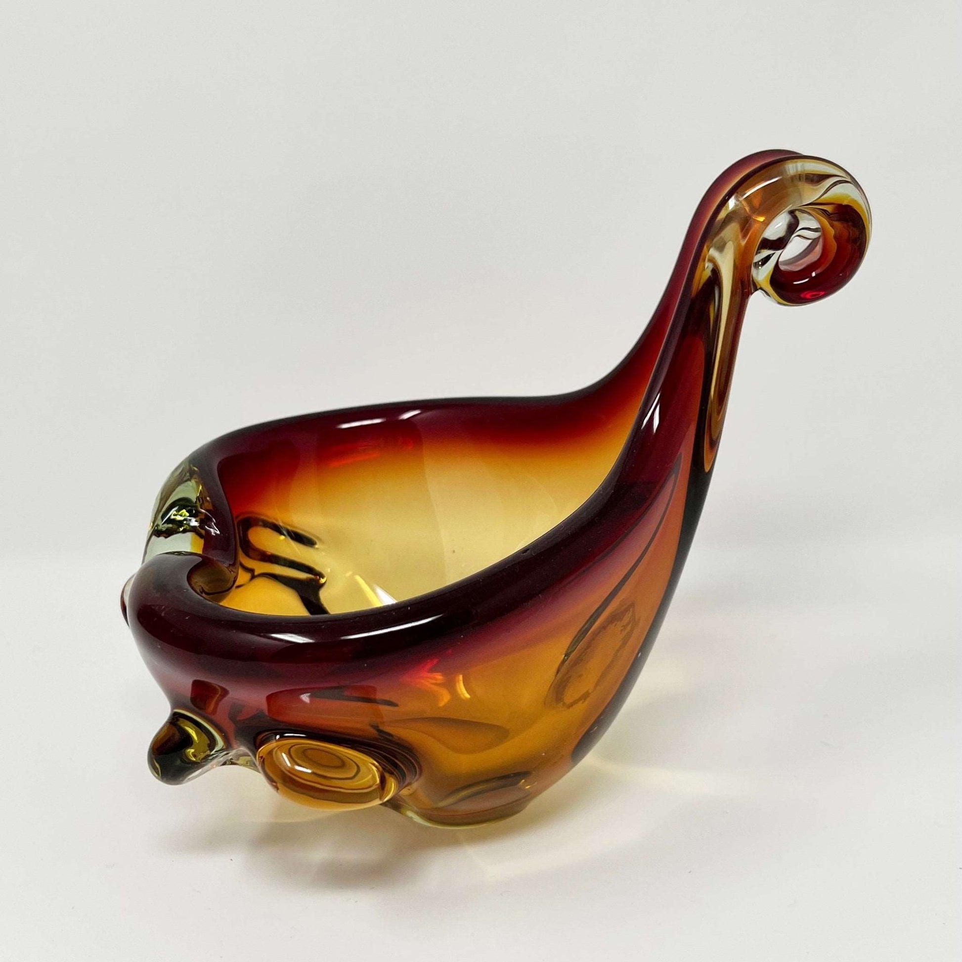 Murano Pipe Stand Holder or Ashtray Handblown Glass Vintage Italy - Southern Love Interiors