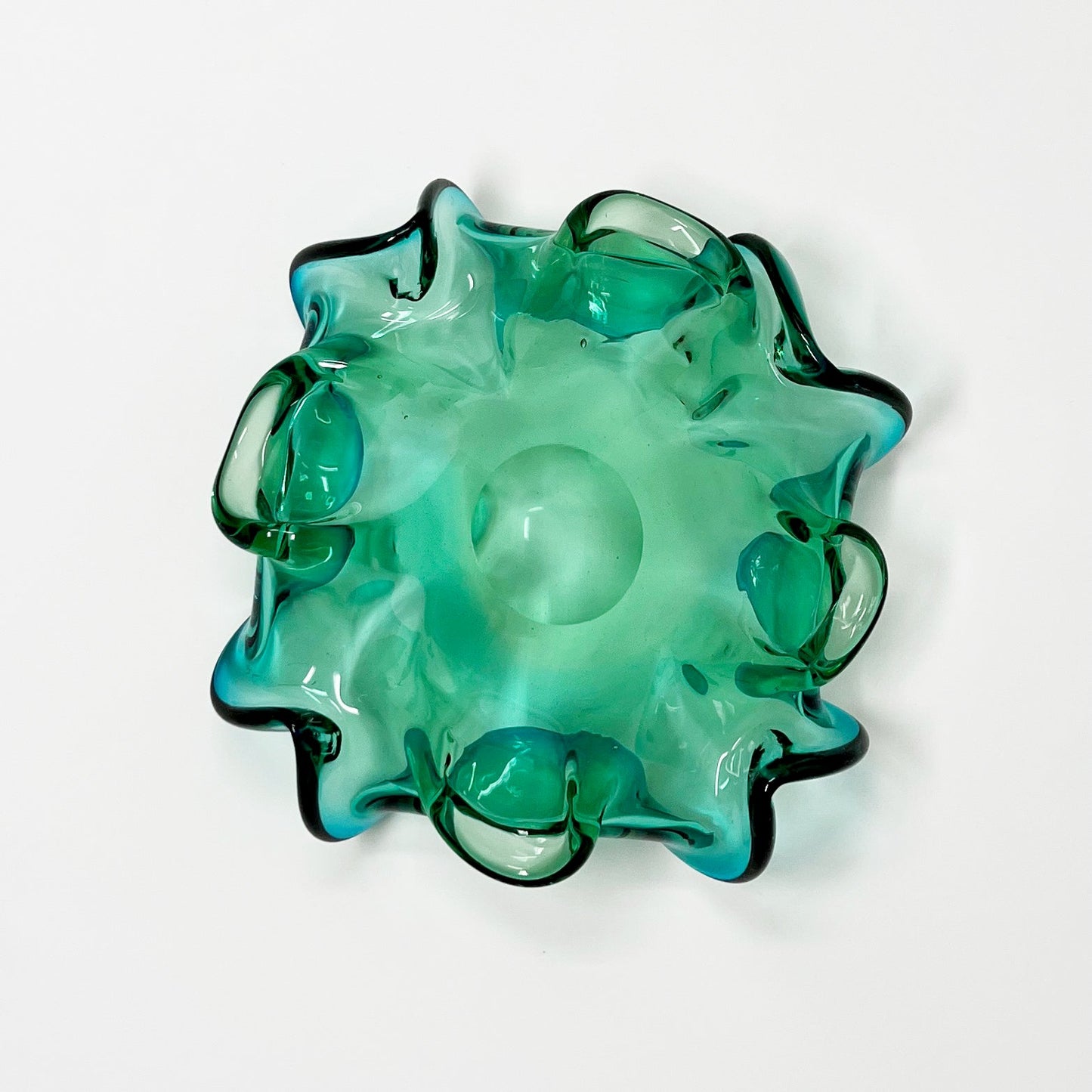 Murano Sommerso Italian Handblown Glass Bowl - Southern Love Interiors